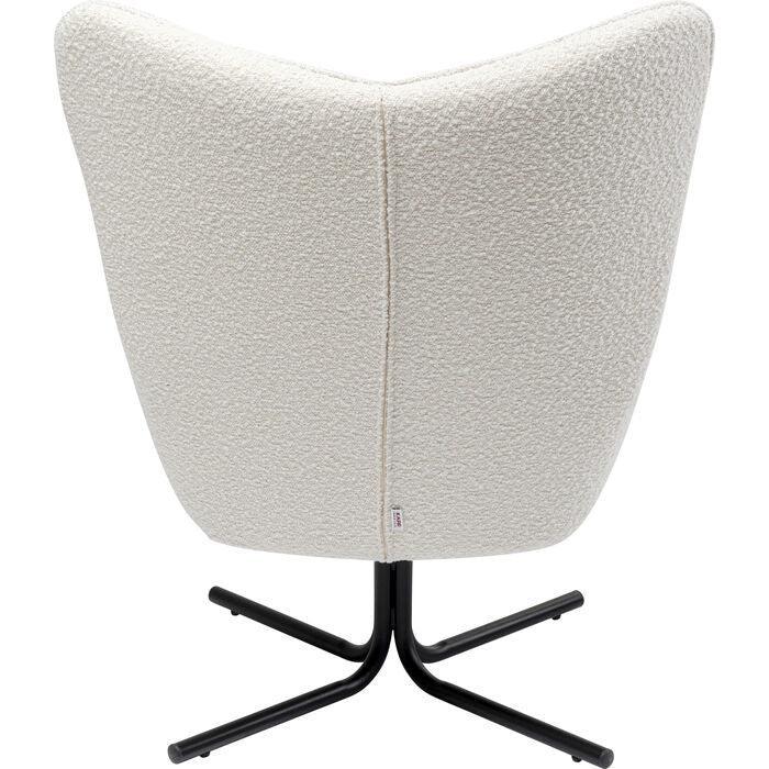 Oscar Cream Boucle Swivel Armchair