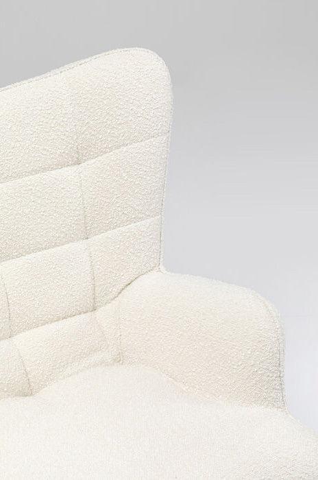 Oscar Cream Boucle Swivel Armchair
