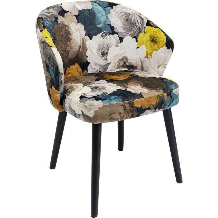 Peony Flower Chair with Armrest