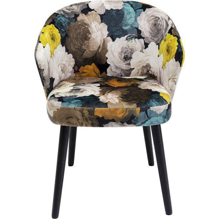 Peony Flower Chair with Armrest