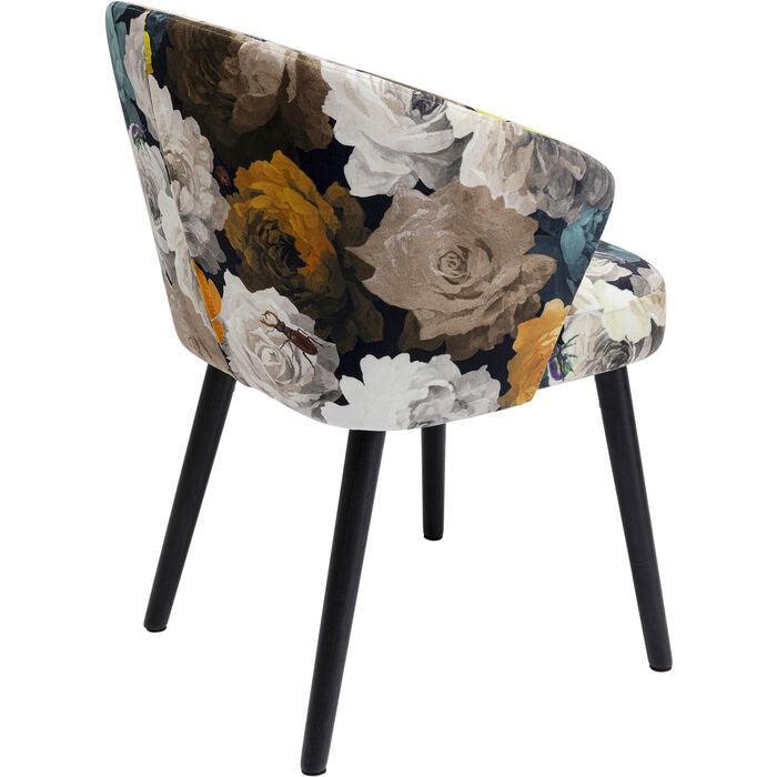 Peony Flower Chair with Armrest