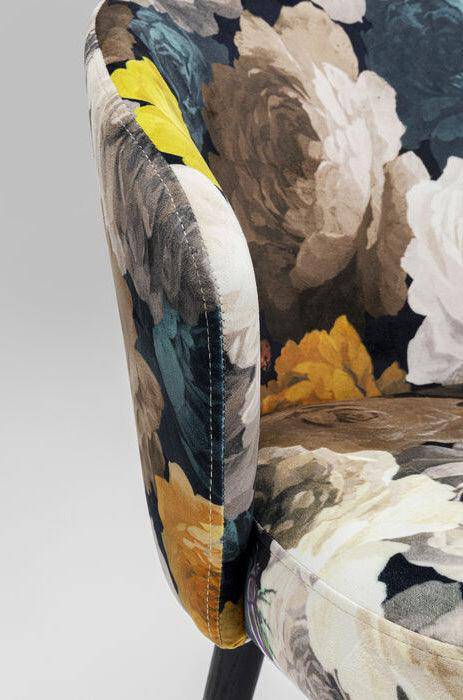 Peony Flower Chair with Armrest