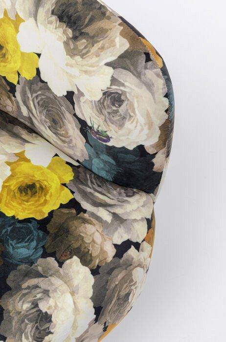 Peony Flower Swivel Armchair