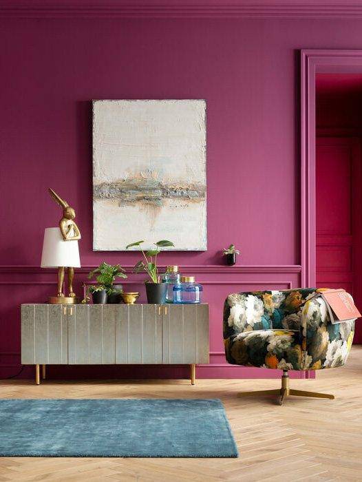 Peony Flower Swivel Armchair