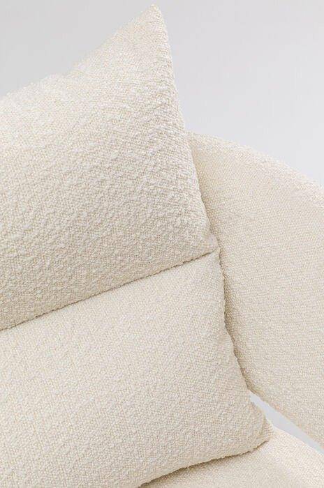 Peppo White Boucle Armchair