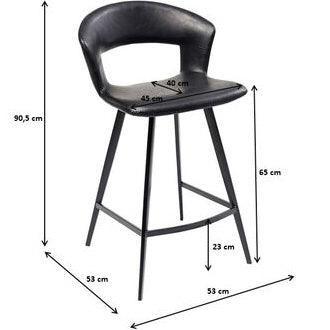 Reunion Black Counter Stool