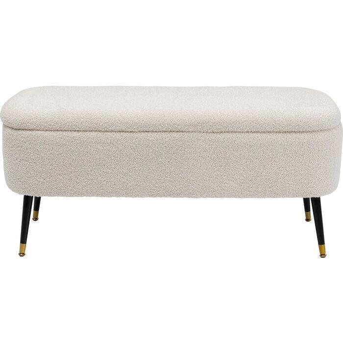 Rico White Teddy Storage Bench