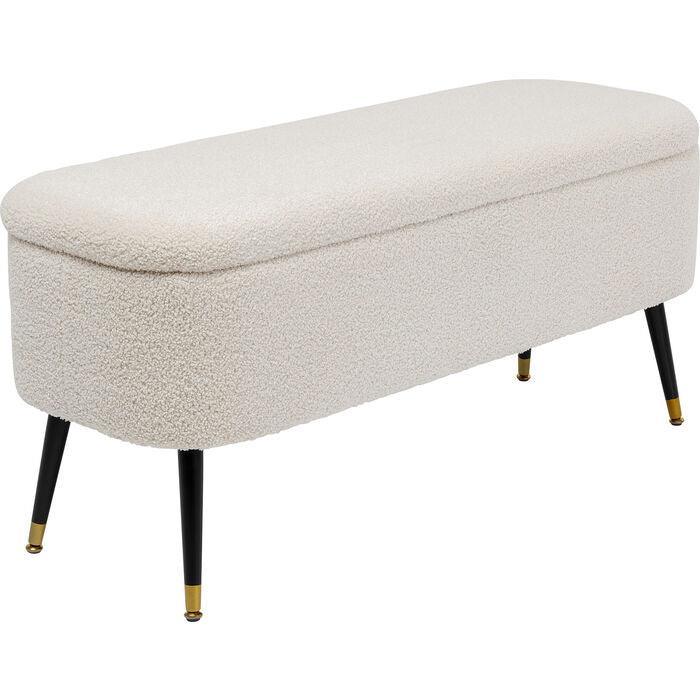 Rico White Teddy Storage Bench