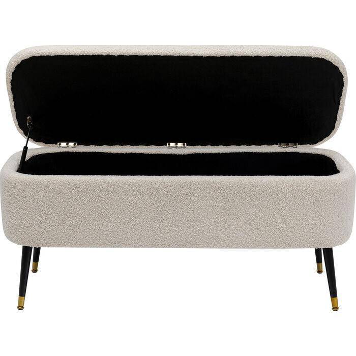 Rico White Teddy Storage Bench