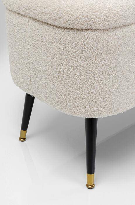 Rico White Teddy Storage Bench