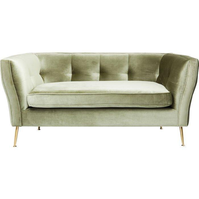 Rimini Green Velvet 2 Seater Sofa
