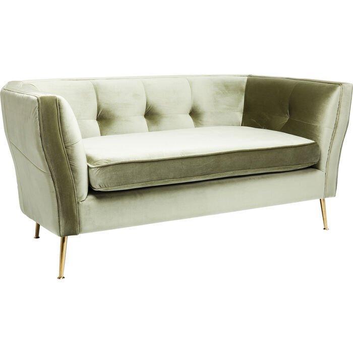 Rimini Green Velvet 2 Seater Sofa