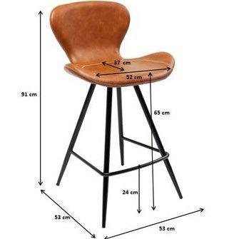 Rusty Cognac Barstool