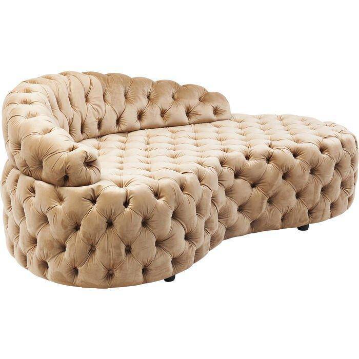 Santa Barbara Velvet Recamiere Sofa