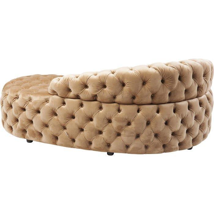 Santa Barbara Velvet Recamiere Sofa