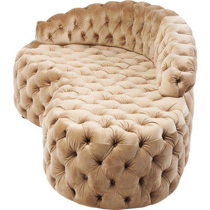 Santa Barbara Velvet Recamiere Sofa