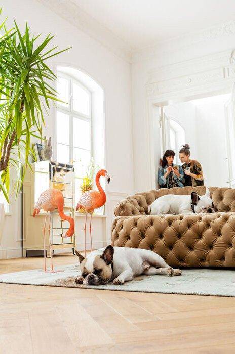 Santa Barbara Velvet Recamiere Sofa