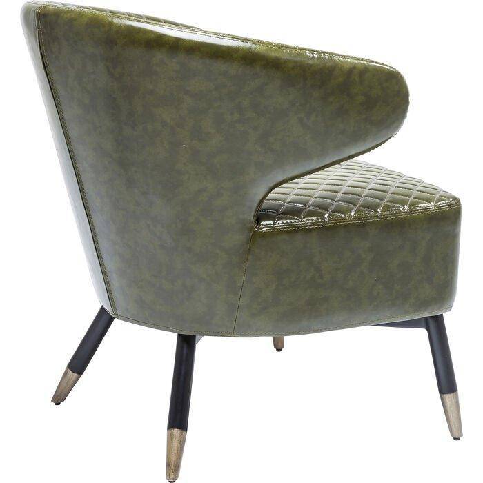 Session Green Diamond Stitched Armchair