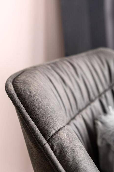 Thelma Dark Grey Chair with Armrest