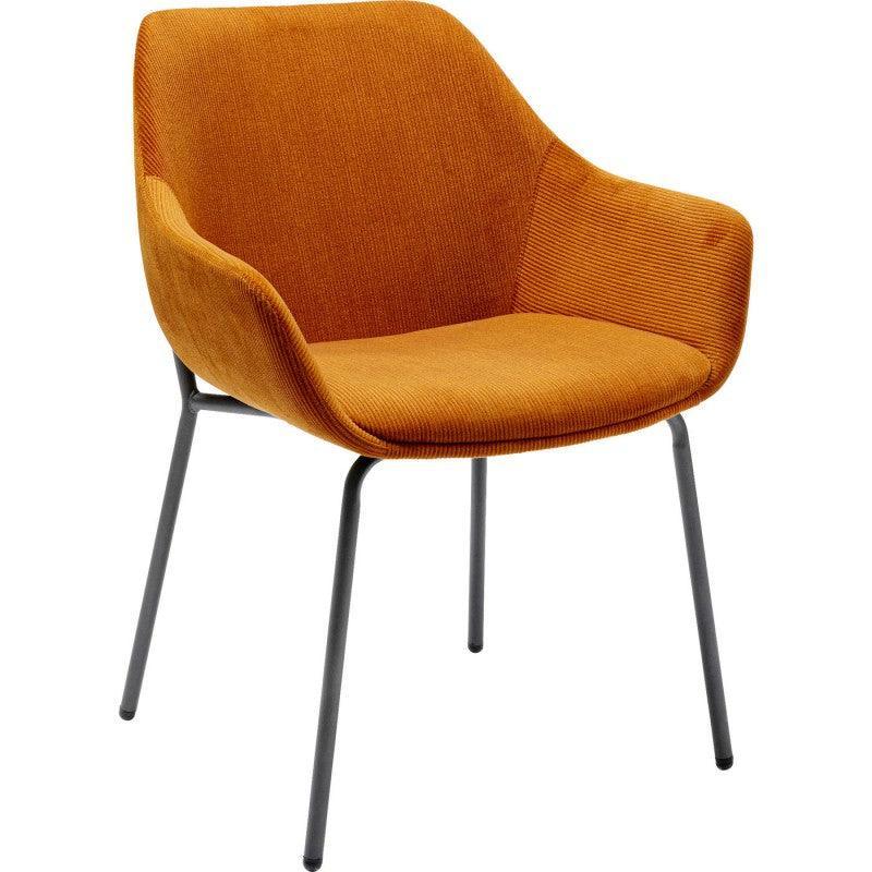 Avignon Corduroy Chair with Armrest (2/Set)