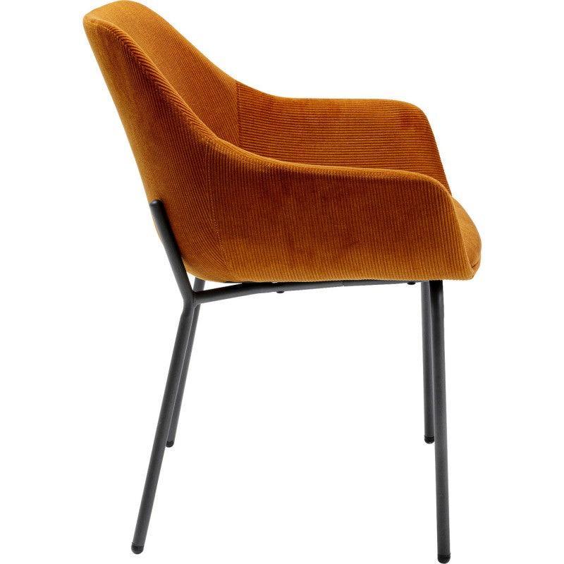 Avignon Corduroy Chair with Armrest (2/Set)