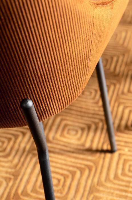 Avignon Corduroy Chair with Armrest (2/Set)