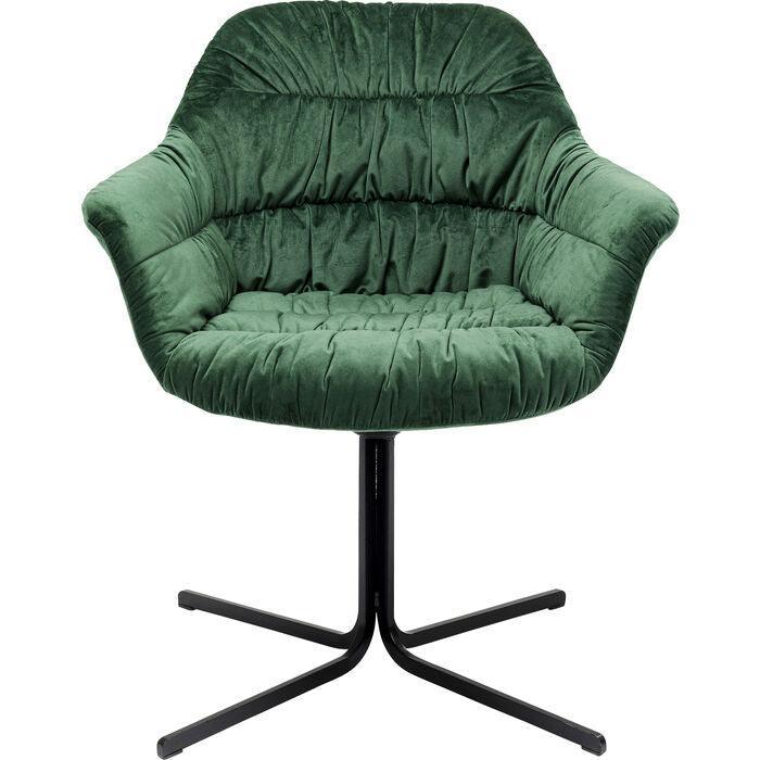 Colmar Velvet Swivel Armchair