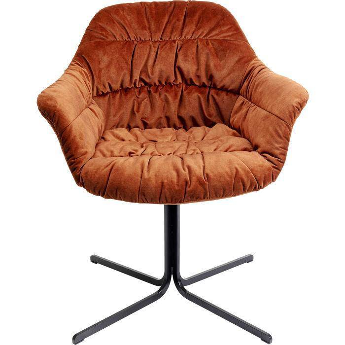Colmar Velvet Swivel Armchair