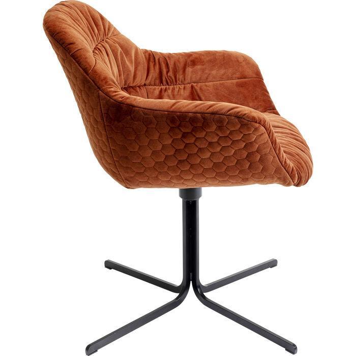 Colmar Velvet Swivel Armchair
