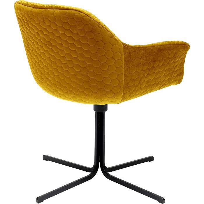 Colmar Velvet Swivel Armchair