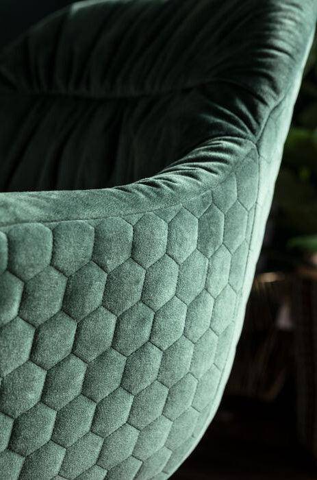 Colmar Velvet Swivel Armchair