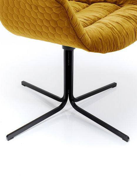 Colmar Velvet Swivel Armchair