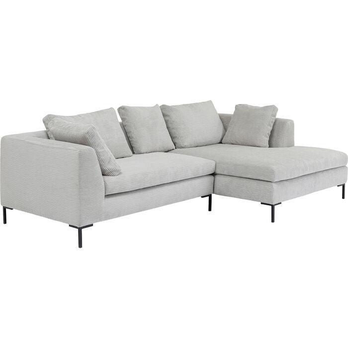 Gianni Grey Corduroy Corner Sofa