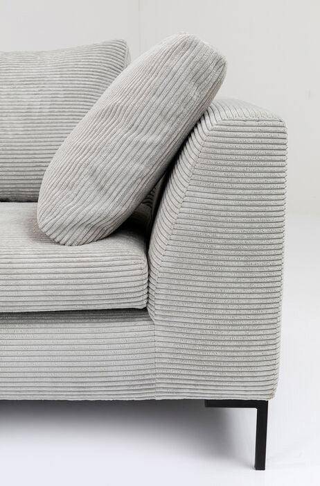 Gianni Grey Corduroy Corner Sofa