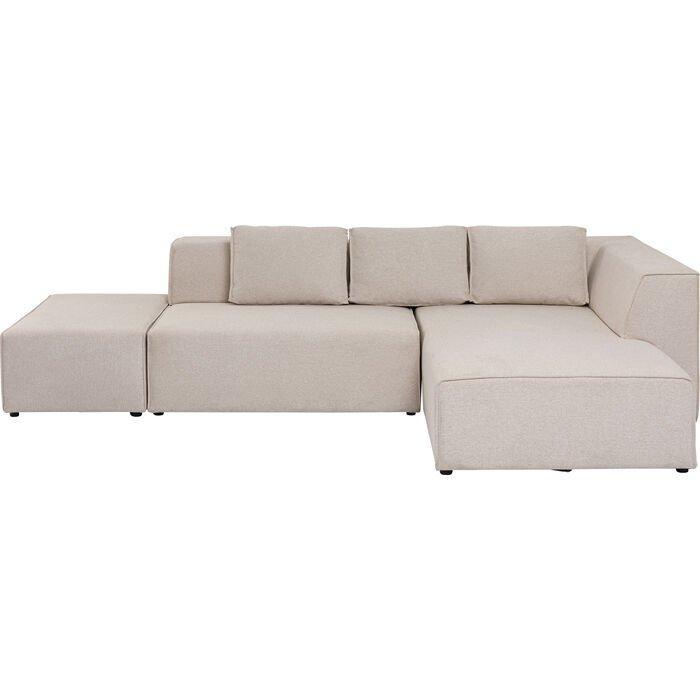Infinity Ottomane Cream Corner Sofa