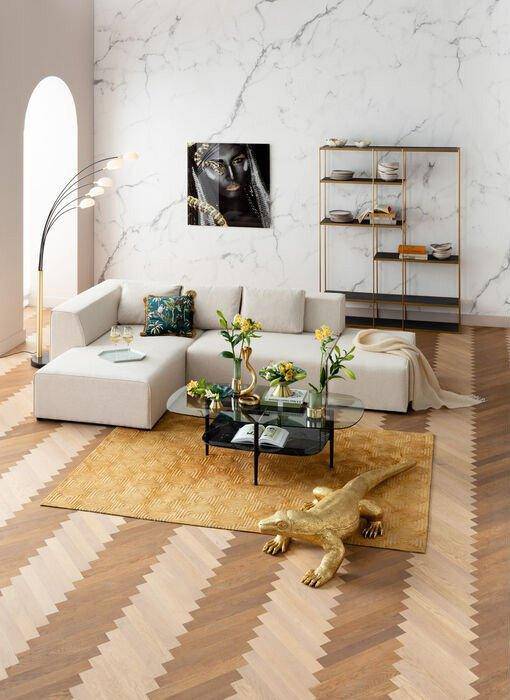 Infinity Ottomane Cream Corner Sofa