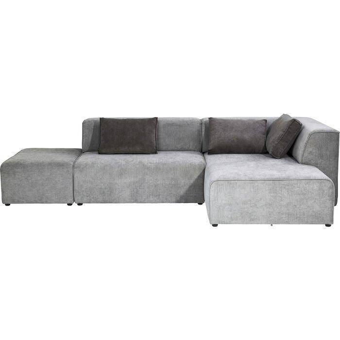 Infinity Ottomane Grey Corner Sofa