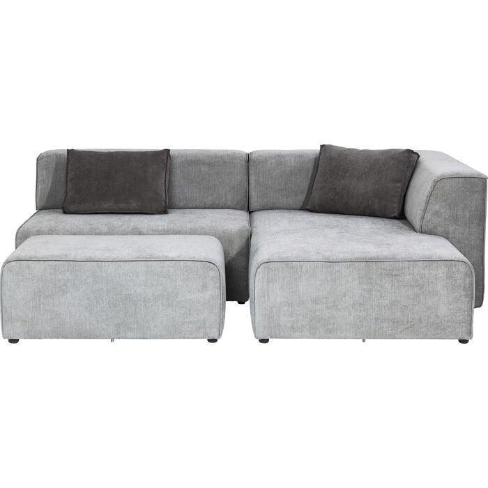 Infinity Ottomane Grey Corner Sofa