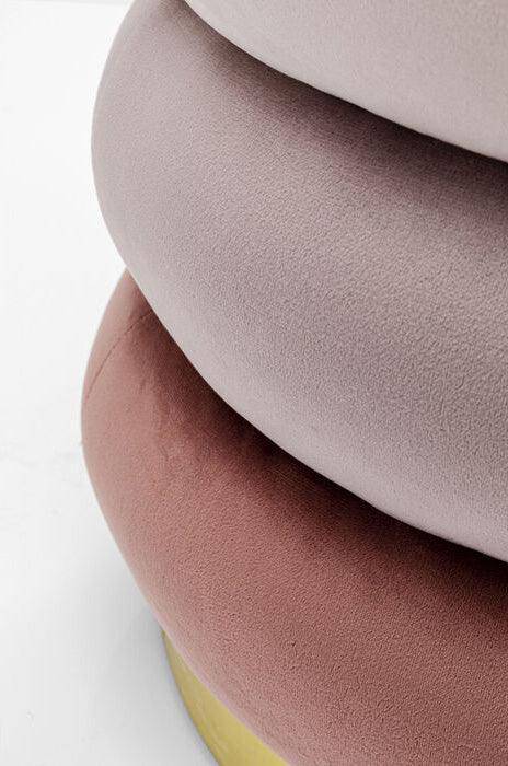 Sandwich Velvet Stool
