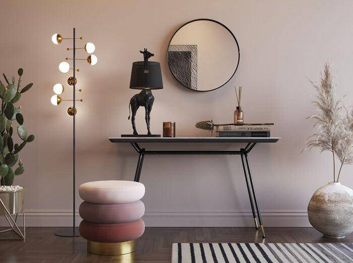 Sandwich Velvet Stool
