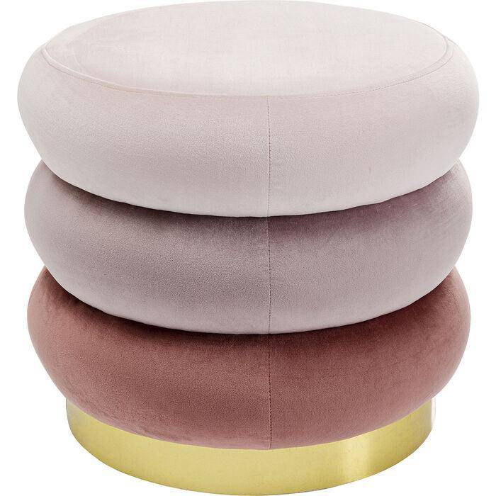 Sandwich Velvet Stool