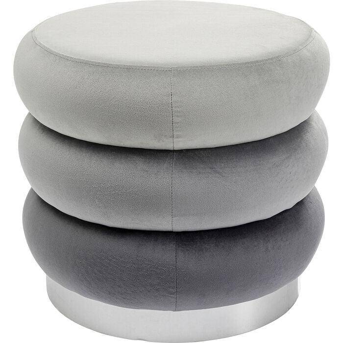 Sandwich Velvet Stool