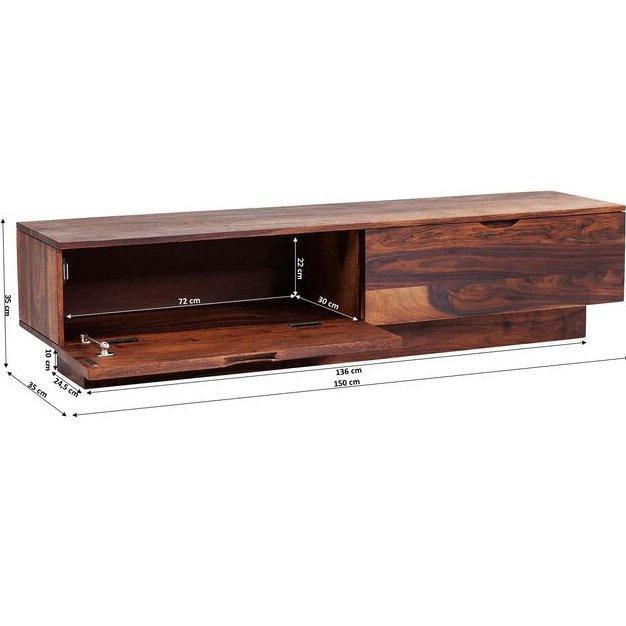 Authentico Brown Sheesham Wood TV Board