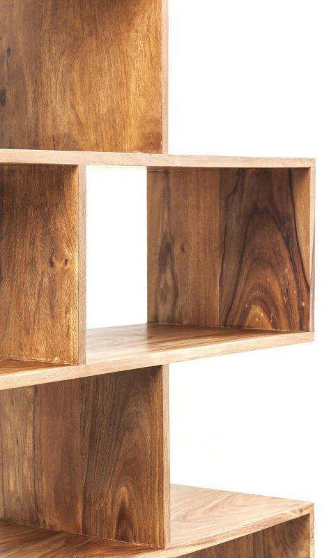 Authentico Zick Zack L Brown Acacia Wood Shelf