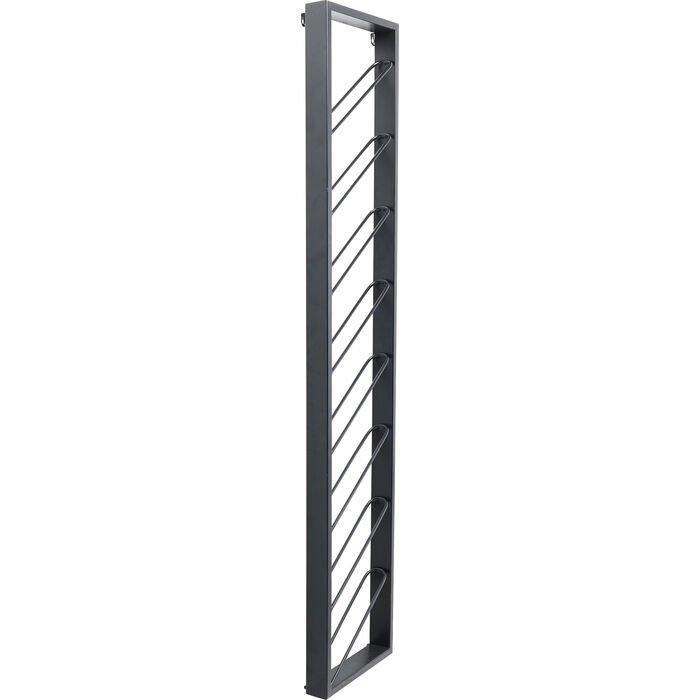 Bistro Uno Black Metal Wall Wine Shelf