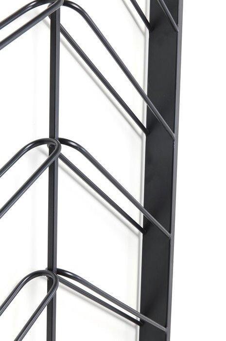 Bistro Uno Black Metal Wall Wine Shelf