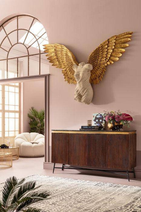 Catalina Mango Wood/Marble Sideboard