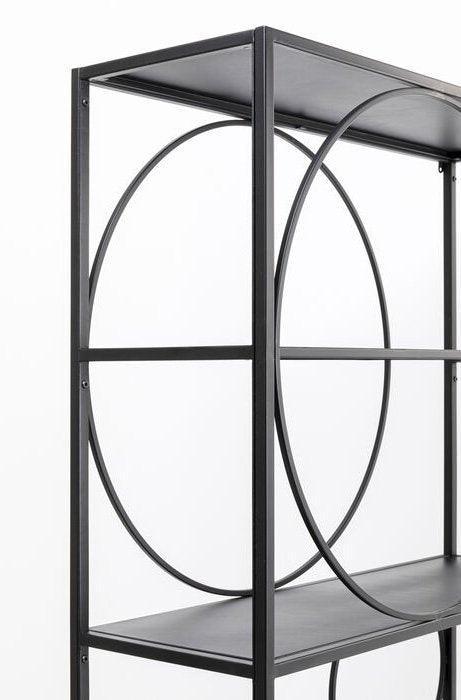 Circle Black Metal Shelf