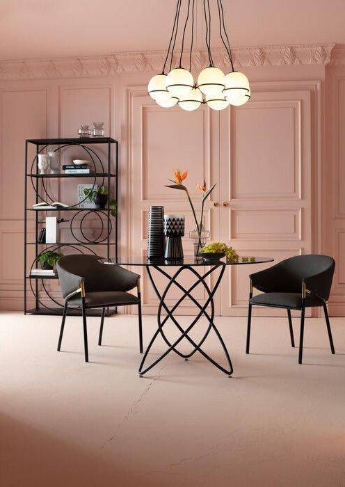 Circle Black Metal Shelf