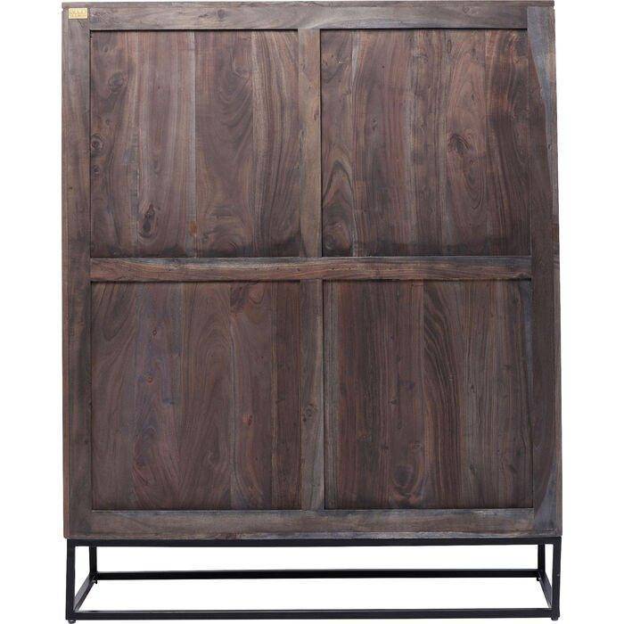 Circulo Gold Acacia Wood Cabinet